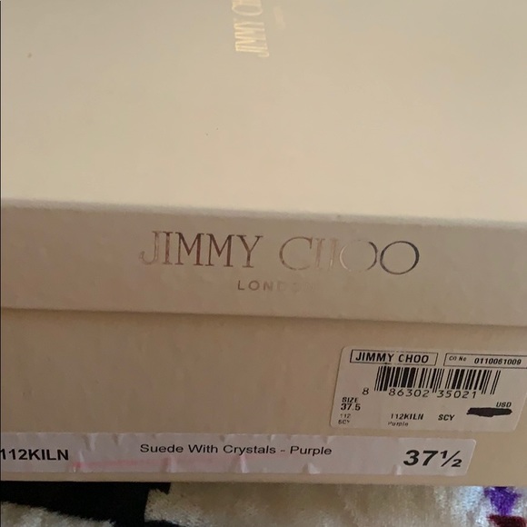 Jimmy choo suede with crystals in purple - Picture 1 of 5